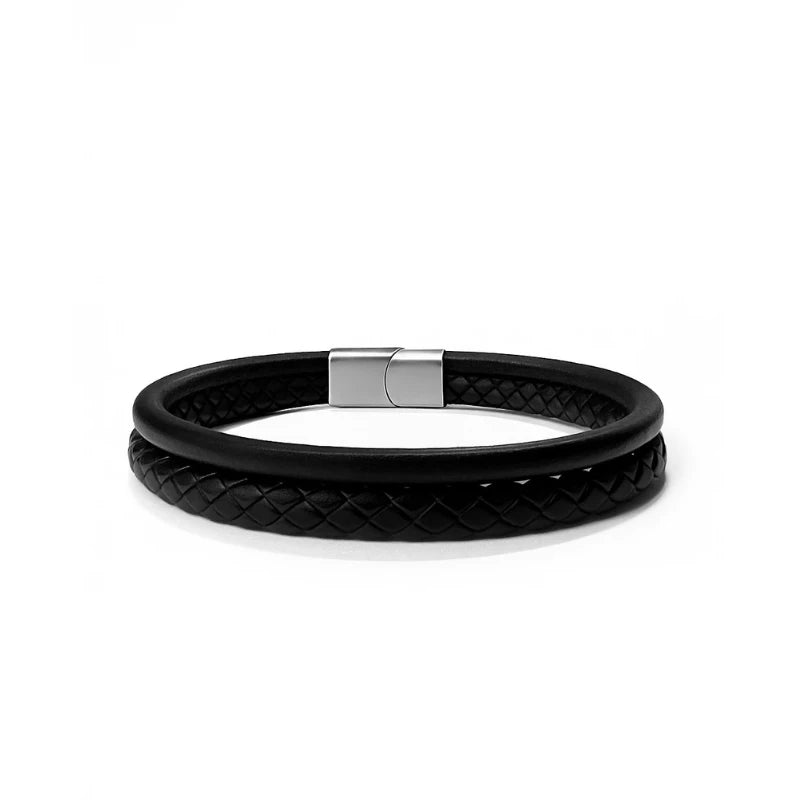 Pulseira de Couro Draco
