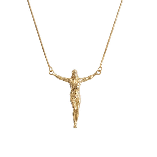 Colar Crucifixo Áureo